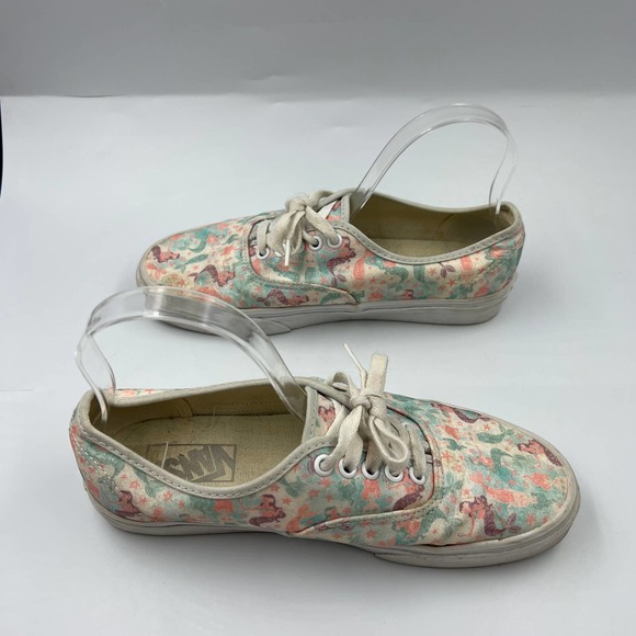 Vans Glitter Shimmer Mermaid Skater Sneaker Lace Up Shoes Short Top Women's 8 - Picture 7 of 12